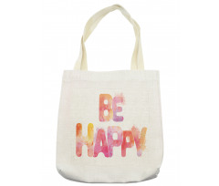 Watercolor Inscription Art Tote Bag