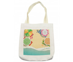 Sandy Beach Umbrellas Tote Bag