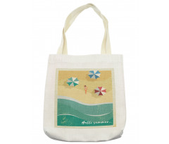 Woman Sunbathing Beach Tote Bag