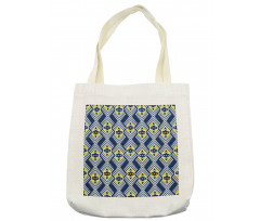 Abstract Florals and Zig Zag Tote Bag