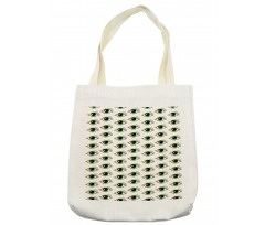 Pictogram Style Pattern Tote Bag