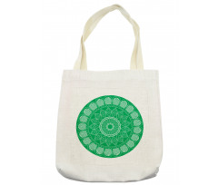 Oriental Flower Motif Tote Bag