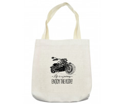 Hand-drawn Motorbike Tote Bag