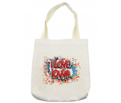 I Love Iowa Comic Book Tote Bag