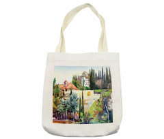 Tuscany Village Scenery Tote Bag