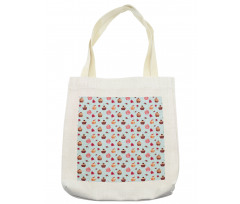 Valentines Lovers Muffins Tote Bag