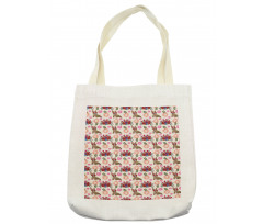 Bunny with Floral Headdress Tote Bag