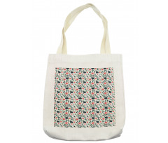 Colorful Abstract Botanical Tote Bag