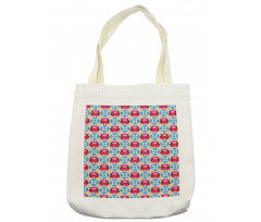 Slavic Russian Folk Floral Tote Bag