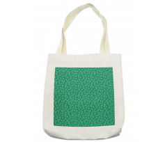 Biloba Leaves on Teal Shade Tote Bag