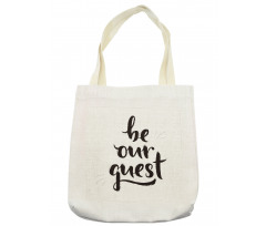 Calligraphic Words Art Tote Bag