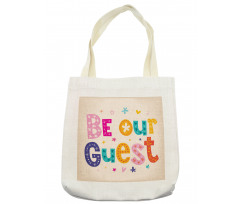 Cheery Colored Letters Tote Bag