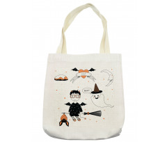 Witch Flying on a Broomstick Tote Bag