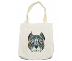 Zentangle Art Terrier Head Tote Bag