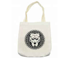 Aggressive Fighting Dog Tote Bag