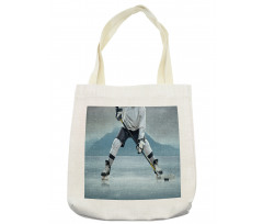 Stick and Puck Mountain Tote Bag