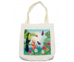 Paradise Flower Blossoms Tote Bag