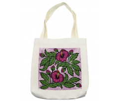 Hibiscus Blossoms Pattern Tote Bag