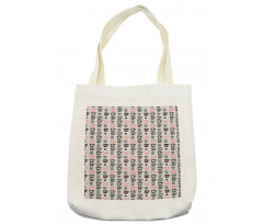 Mid Century Flowers Tote Bag