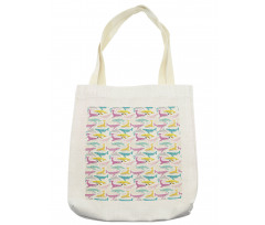 Whales Childish Maritime Tote Bag