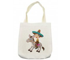 Mexican Man with Sombrero Tote Bag