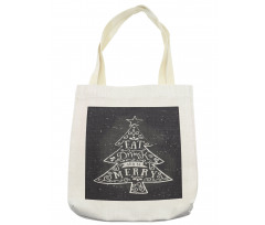 Pine Tree Xmas Tote Bag