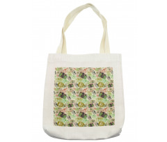 Pastel Toned Antique Fashion Tote Bag