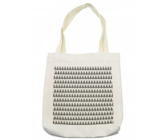 Geometric Fir Woodland Design Tote Bag