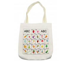 Squares with Letters Kids Tote Bag