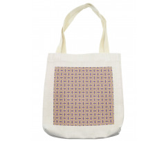 Retro Colorful Funky Tiles Tote Bag