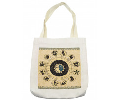 Mystic Horoscope Wheel Art Tote Bag