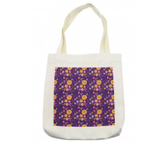 Cartoon Style Flower Blossom Tote Bag