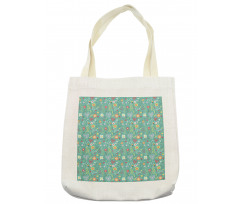 Tulips Daisy Lily Blooms Tote Bag