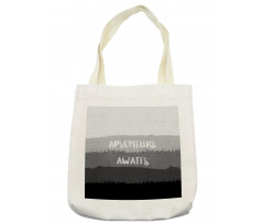 Brush Stroke Words Tote Bag