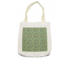 Spring Season Plant Leaf Tote Bag