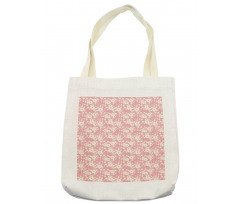 Floral Feminine Pattern Leaf Tote Bag