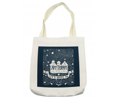 Travel Words with Stars Tote Bag