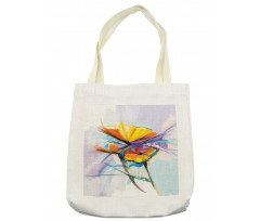 Oil Paint Art Flowers Tote Bag