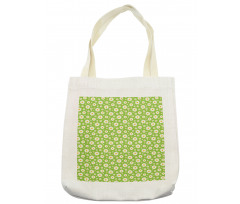 Chamomile Bloom on Pale Green Tote Bag