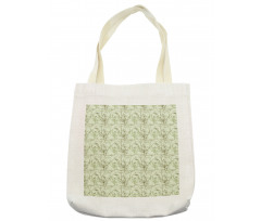 Herbal Elements Botany Motif Tote Bag