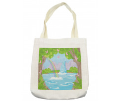 Fairy Landscape Waterfall Tote Bag