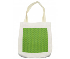 Botanic Composition in Green Tote Bag