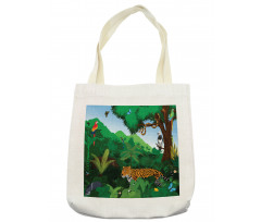 Exotic Birds with Snakes Tote Bag