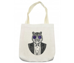 Hipster Animal in a Suit Tote Bag