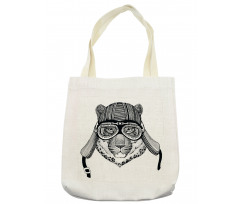 Hipster Cat Modern Design Tote Bag