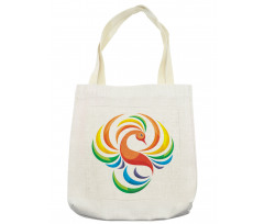 Rainbow Toned Bird Tote Bag