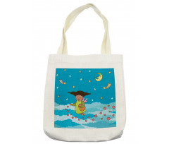 Cartoonish Sky at Night Tote Bag