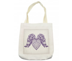 Heart Botany Ornate Tote Bag