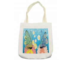 Butterflies on Flowers Tote Bag