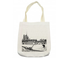 Antique Paris Sketch Art Tote Bag